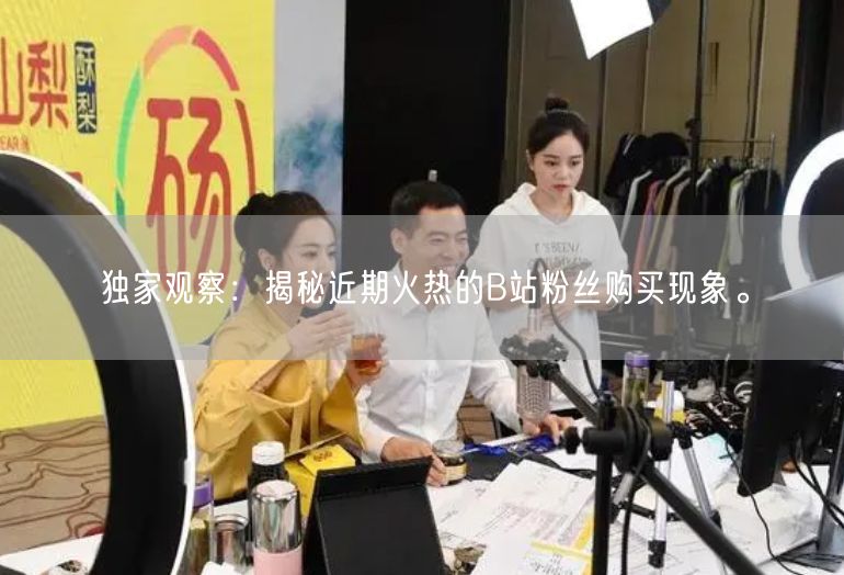 独家观察：揭秘近期火热的B站粉丝购买现象。